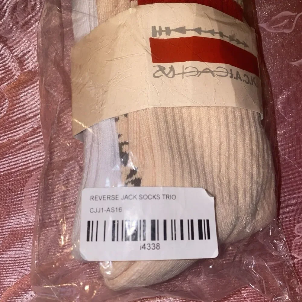 Travis Scott Cactus Jack Reverse Jack Multicolor Trio Unisex Socks McDonalds New